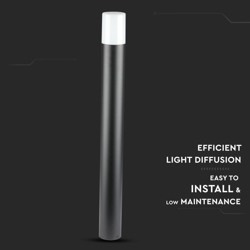 Buitenlamp 1xGU10/35W/230V IP54 80 cm zwart