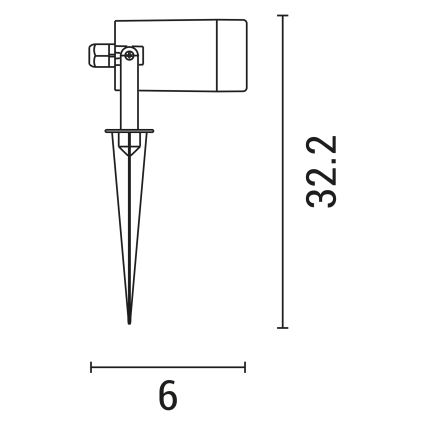 Buitenlamp 1xGU10/5W/230V IP65 grijs