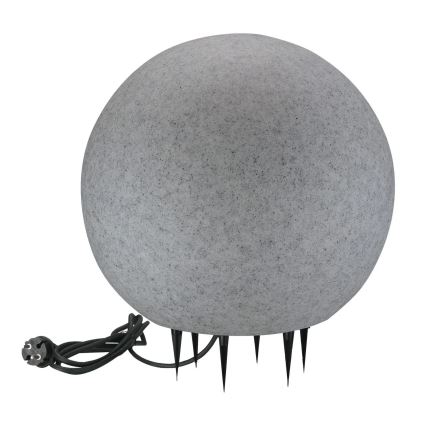 Buitenlamp ARGENTO 1xE27/15W/230V diameter 40 cm IP65 grijs