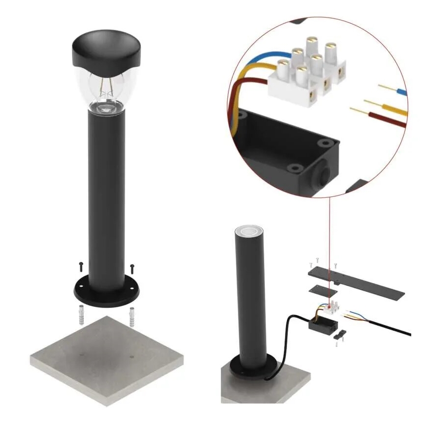 Buitenlamp ARTEO 1xE27/15W/230V IP44 50 cm