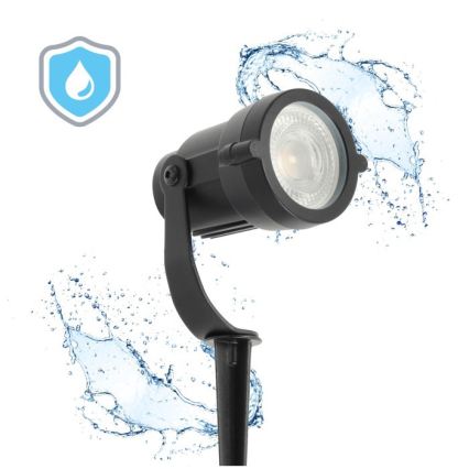 Buitenlamp BLAKE UNO 1xGU10/35W/230V IP65 zwart