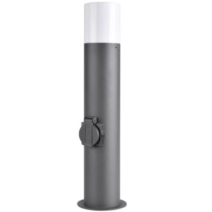 Buitenlamp met stopcontact DALLAS 1xE27/12W/230V IP44 antraciet
