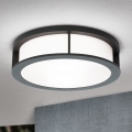 Buitenlamp HENRY 2xE27/15W/230V Ø 30 cm IP44 antraciet