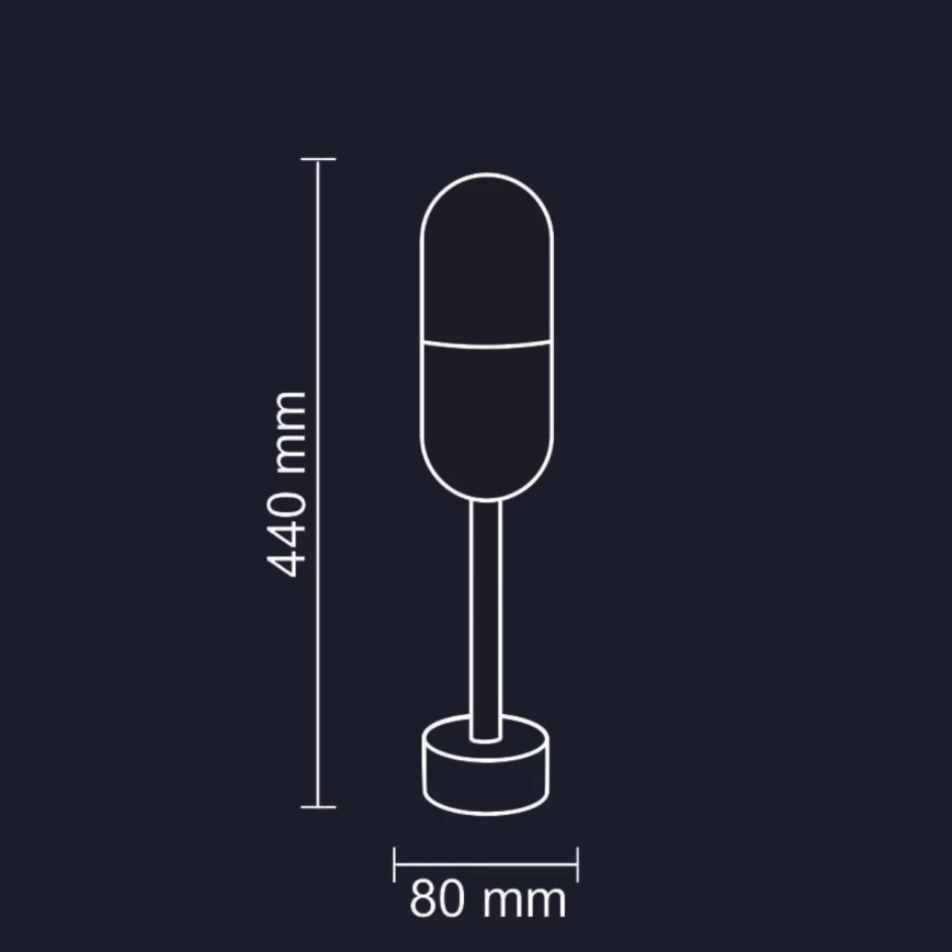 Buitenlamp HORTEN 1xE27/10W/230V IP44 44 cm