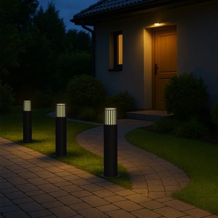 Buitenlamp KUUSAMO 1xE27/20W/230V 44 cm IP54 antraciet