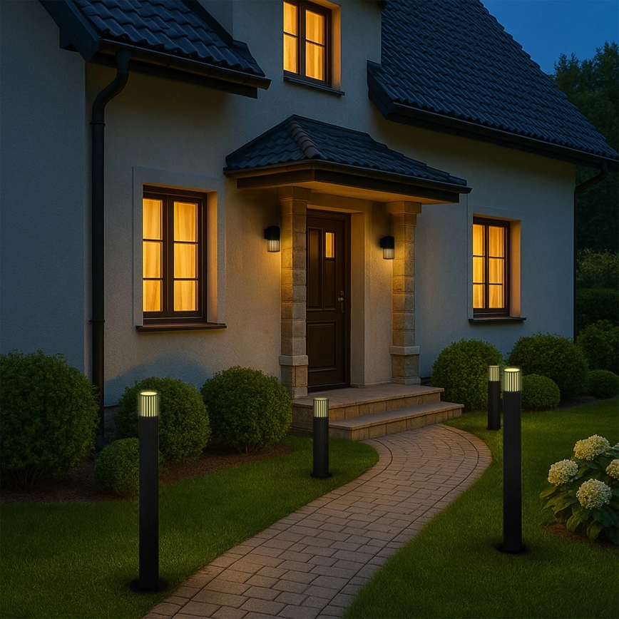 Buitenlamp KUUSAMO 1xE27/20W/230V 74 cm IP54 antraciet