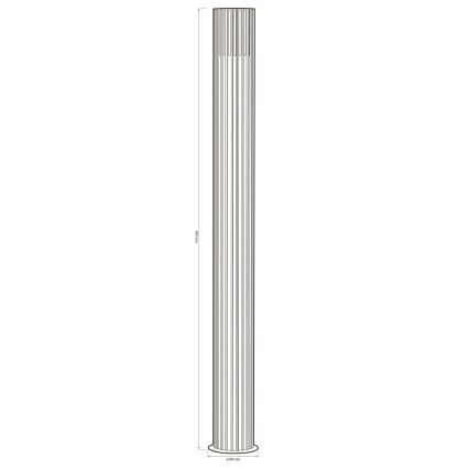 Buitenlamp KUUSAMO 1xE27/20W/230V 74 cm IP54 antraciet