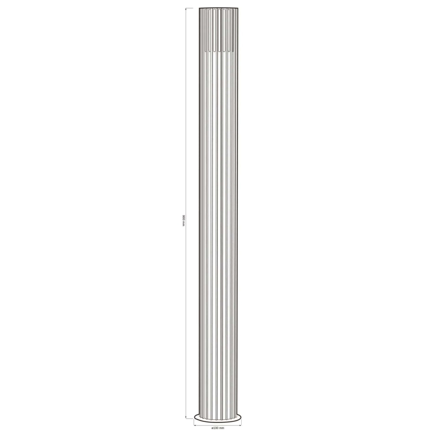 Buitenlamp KUUSAMO 1xE27/20W/230V 74 cm IP54 antraciet
