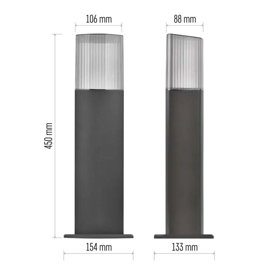 Buitenlamp LANA 1xE27/25W/230V IP54 45 cm