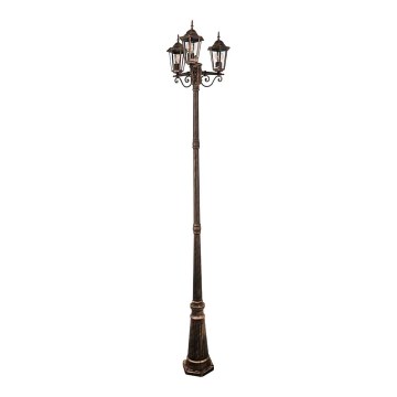 Buitenlamp LIGURIA 3xE27/60W/230V IP43 2,5m patina