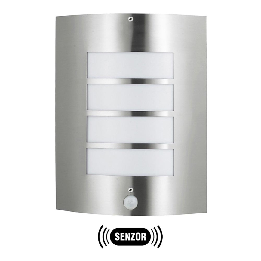 Buitenlamp MEMPHIS met sensor RVS IP44