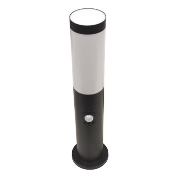 Buitenlamp met bewegingssensor LOPPA 1xE27/60W/230V 45 cm IP44 zwart