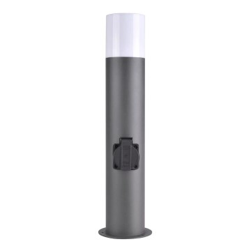 Buitenlamp met houder DALLAS 1xE27/12W/230V IP44 grafiet