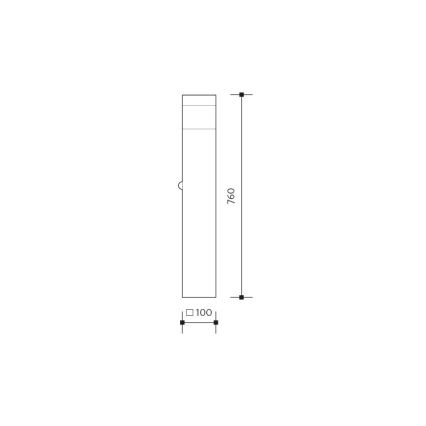 Buitenlamp met sensor GARD 1xE14/60W/230V IP44