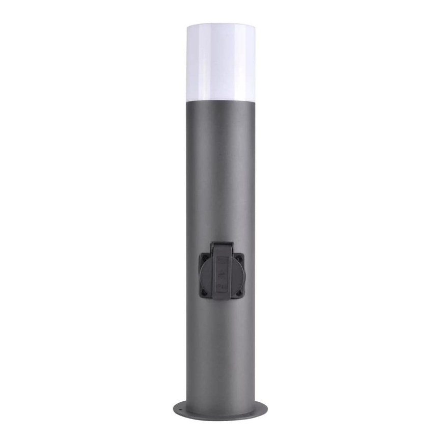 Buitenlamp met stopcontact DALLAS 1xE27/12W/230V IP44 antraciet