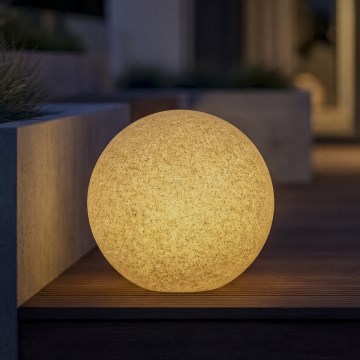 Buitenlamp STONO 1xE27/20W/230V Ø 30 cm IP65 beige