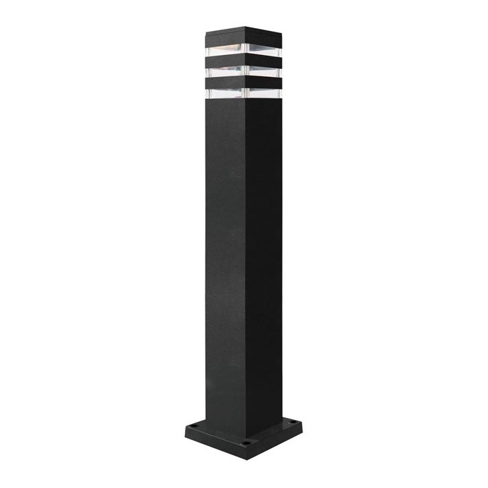 Buitenlamp TEKSAS 1xE27/12W/230V IP44 74 cm antraciet