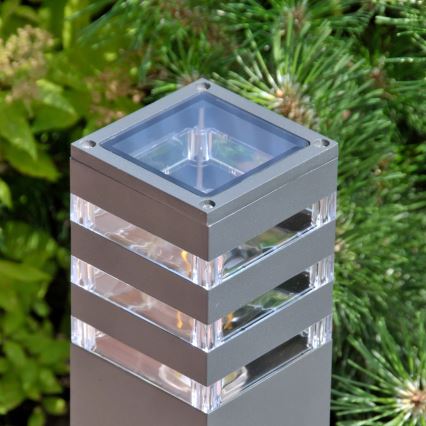 Buitenlamp TEKSAS 1xE27/12W/230V IP44 74 cm antraciet