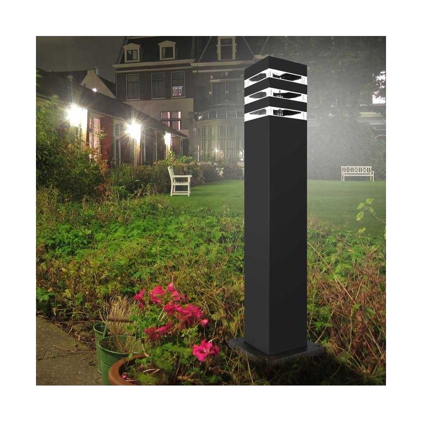 Buitenlamp TEKSAS 1xE27/12W/230V IP44 74 cm antraciet