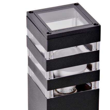 Buitenlamp TEKSAS 1xE27/12W/230V IP44 74 cm antraciet