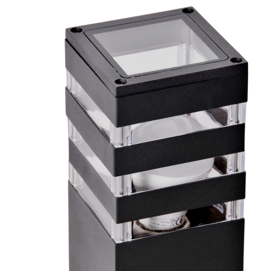 Buitenlamp TEKSAS 1xE27/12W/230V IP44 74 cm antraciet