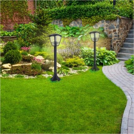 Buitenlamp TEVIO 1xE27/60W/230V IP54 97 cm zwart