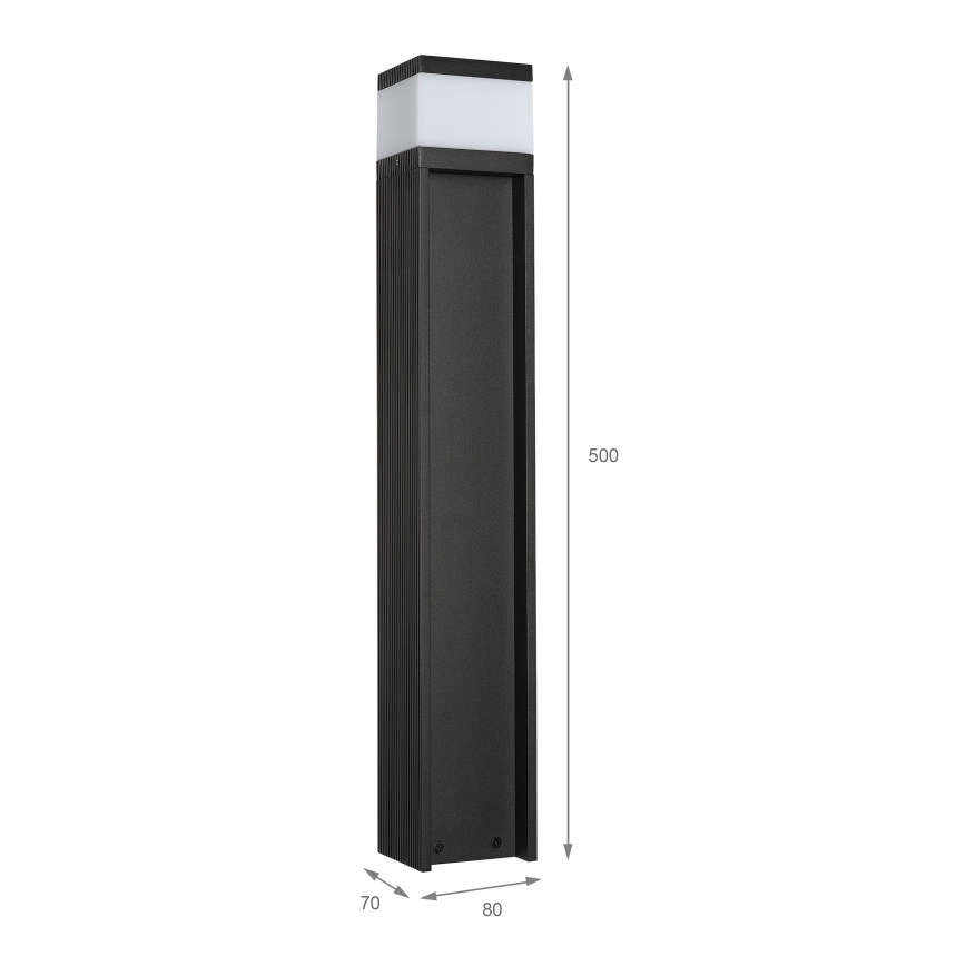 Buitenlamp VESPER 1xG9/5W/230V IP44 50 cm zwart