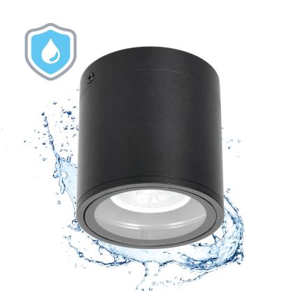 Buitenspot 1xGU10/35W/230V IP54 rond zwart