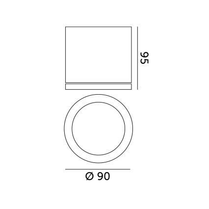 Buitenspot 1xGU10/35W/230V IP54 rond zwart