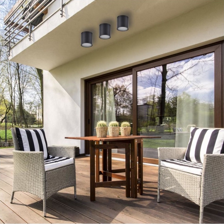Buitenspot OHIO 1xGU10/10W/230V IP54 zwart