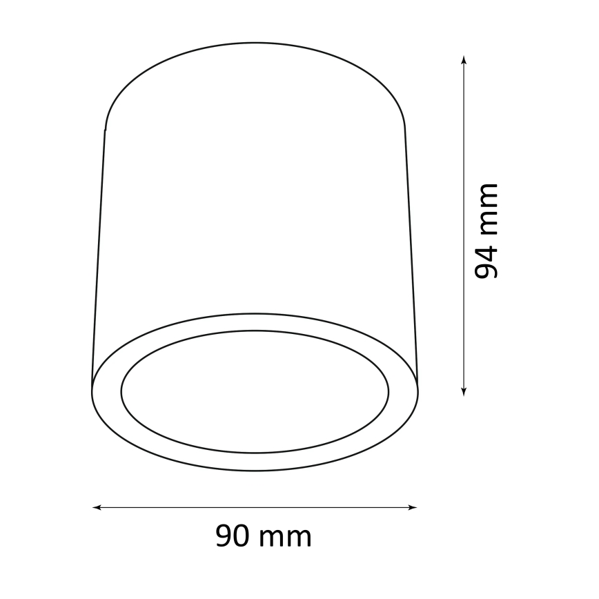Buitenspot OHIO 1xGU10/10W/230V IP54 zwart