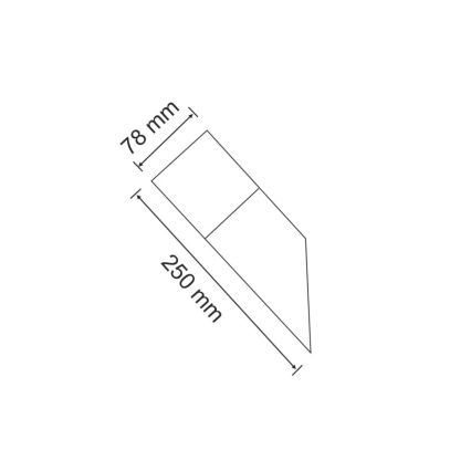 Buitenverlichting NEW YORK 1xE27/40W/230V IP44 antraciet