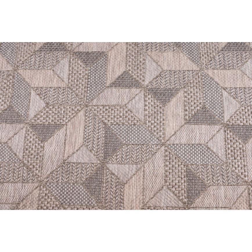 Buitenvloerkleed ORIA 160 x 220 cm grijs/beige