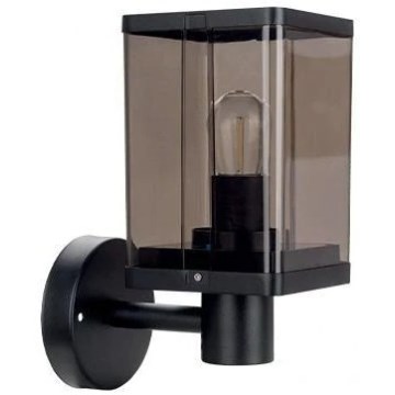 Buitenwandlamp 1xE27/60W/230V IP44 zwart/rookbruin