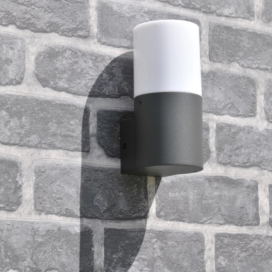 Buitenwandlamp DALLAS 1xE27/12W/230V IP44 antraciet