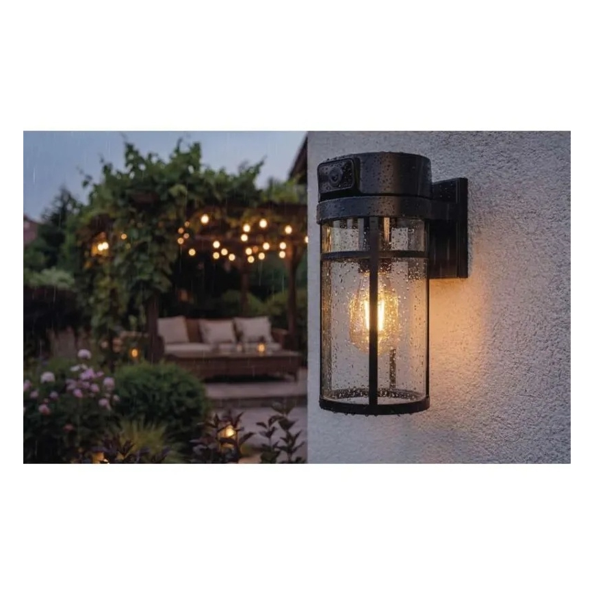 Buitenwandlamp met geïntegreerde camera GOSMART 1xE27/15W/230V Wi-Fi IP44