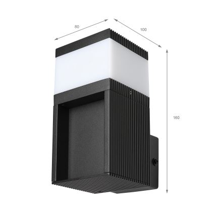 Buitenwandlamp VESPER 1xG9/5W/230V IP44 zwart