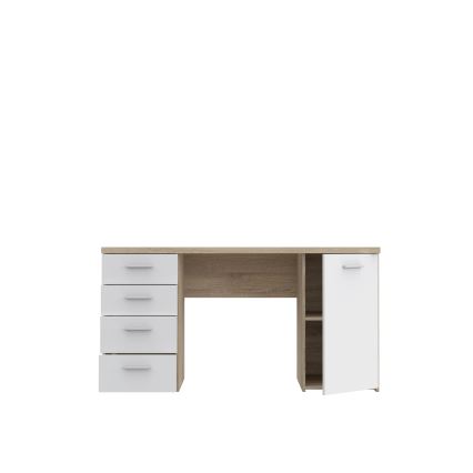 Bureau ARENO blanc/chêne sonoma