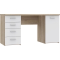 Bureau ARENO wit/sonoma eiken