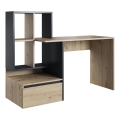 Bureau avec étagère MARLO chêne artisan/anthracite