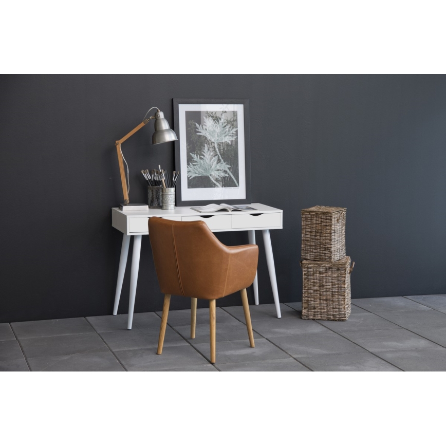 Bureau avec tiroirs ADIS blanc