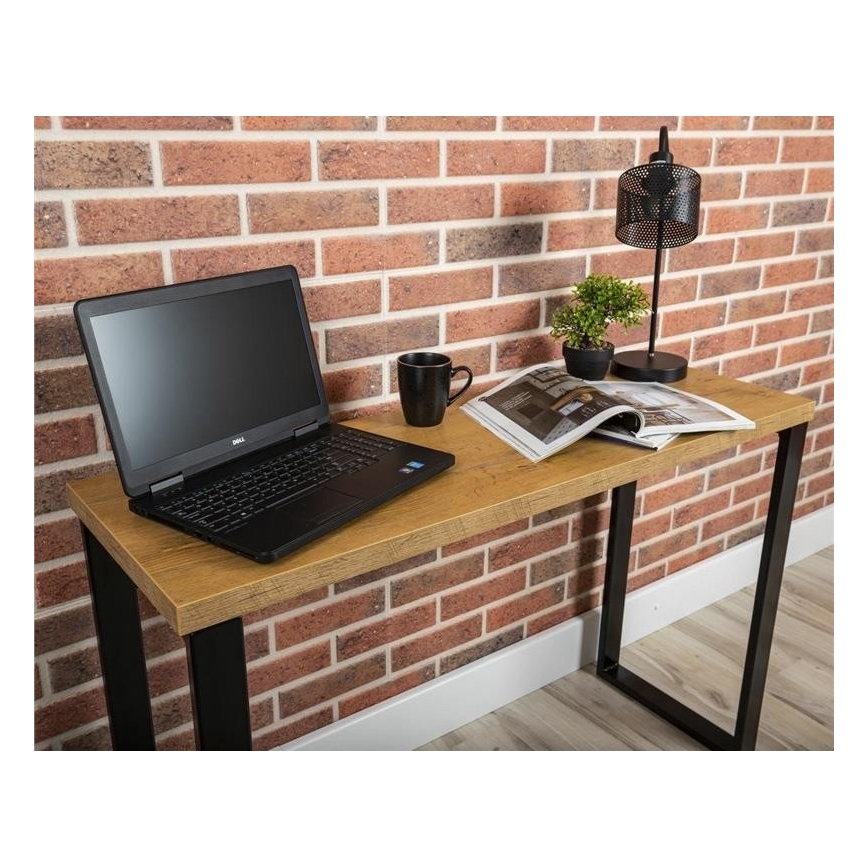 Bureau BLAT 120x40 cm noir/marron