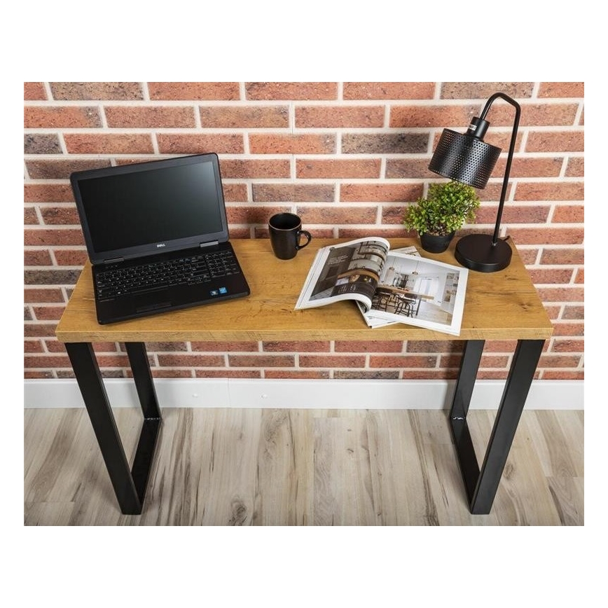 Bureau BLAT 120x40 cm noir/marron