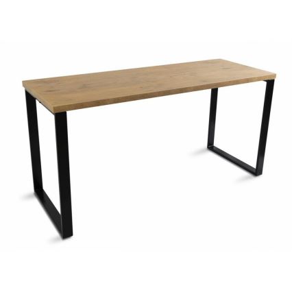 Bureau BLAT 160x60 cm noir/marron