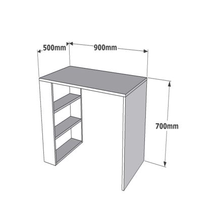 Bureau COOL 70x90 cm wit