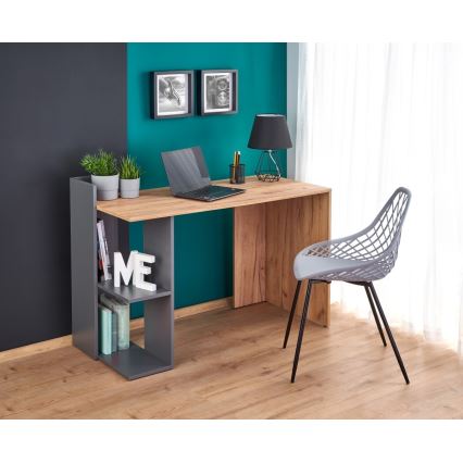 Bureau COZYRA chêne wotan/anthracite
