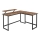 Bureau d'angle SOLEA marron/noir