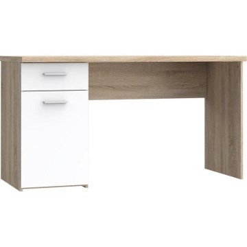 Bureau GINO wit/sonoma eiken