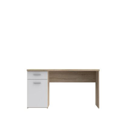Bureau GINO wit/sonoma eiken