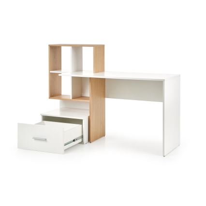 Bureau GORA chêne/blanc